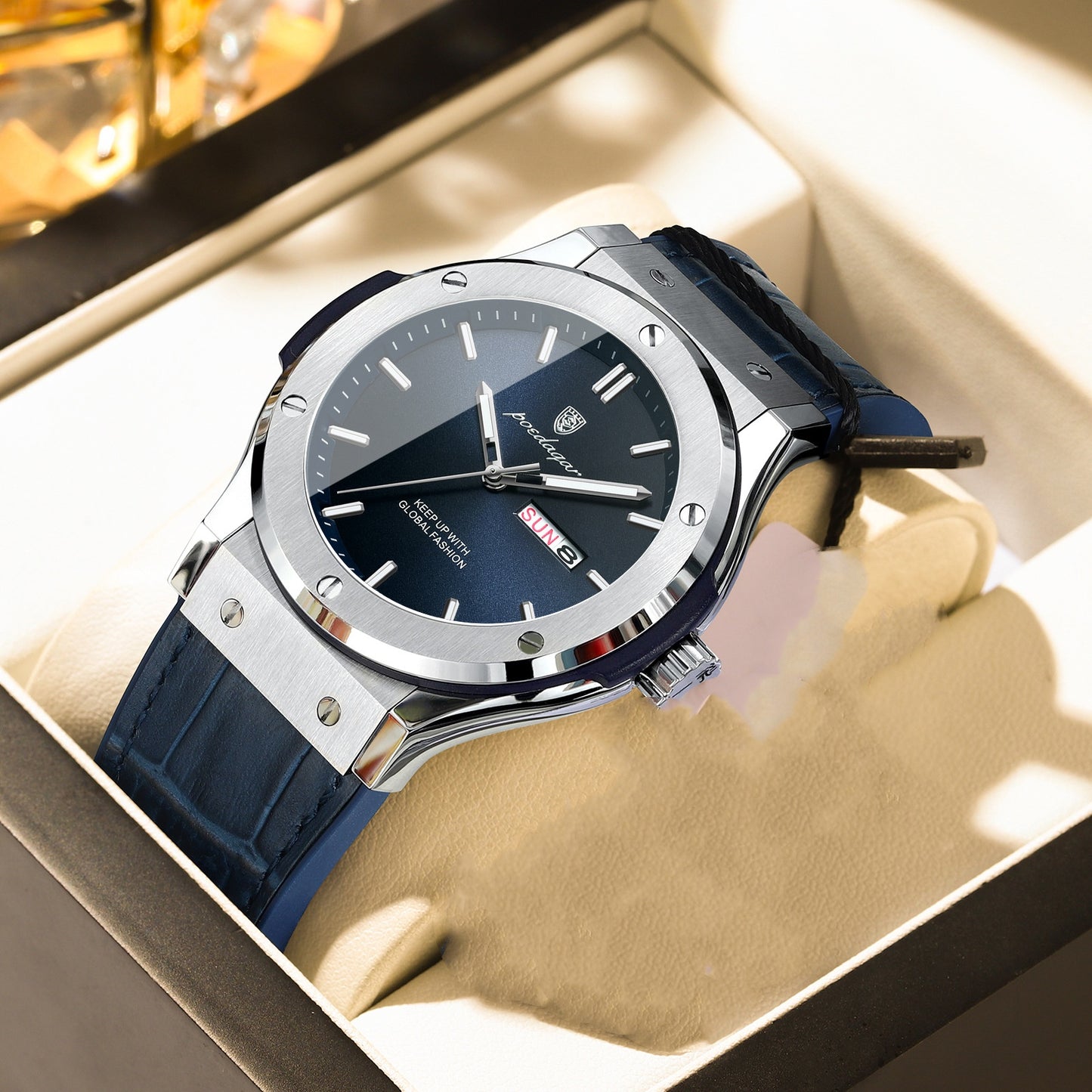 Swiss brand men's watch waterproof night light luxury new quartz watch