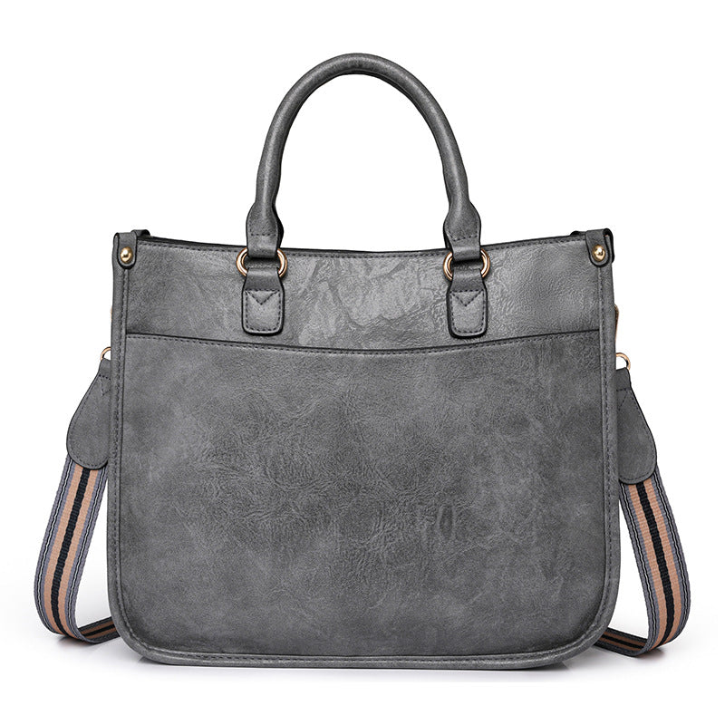2024 new casual retro handbag women's briefcase foreign trade single shoulder crossbody bag