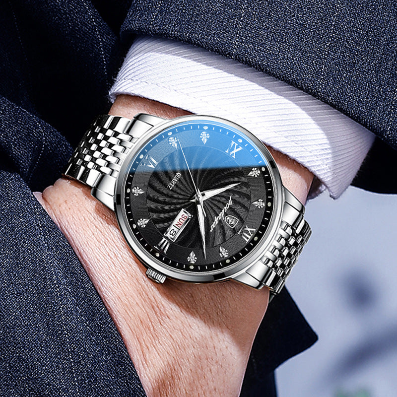 Baidaque's new men's watch for male students, luxurious and trendy fashion watch