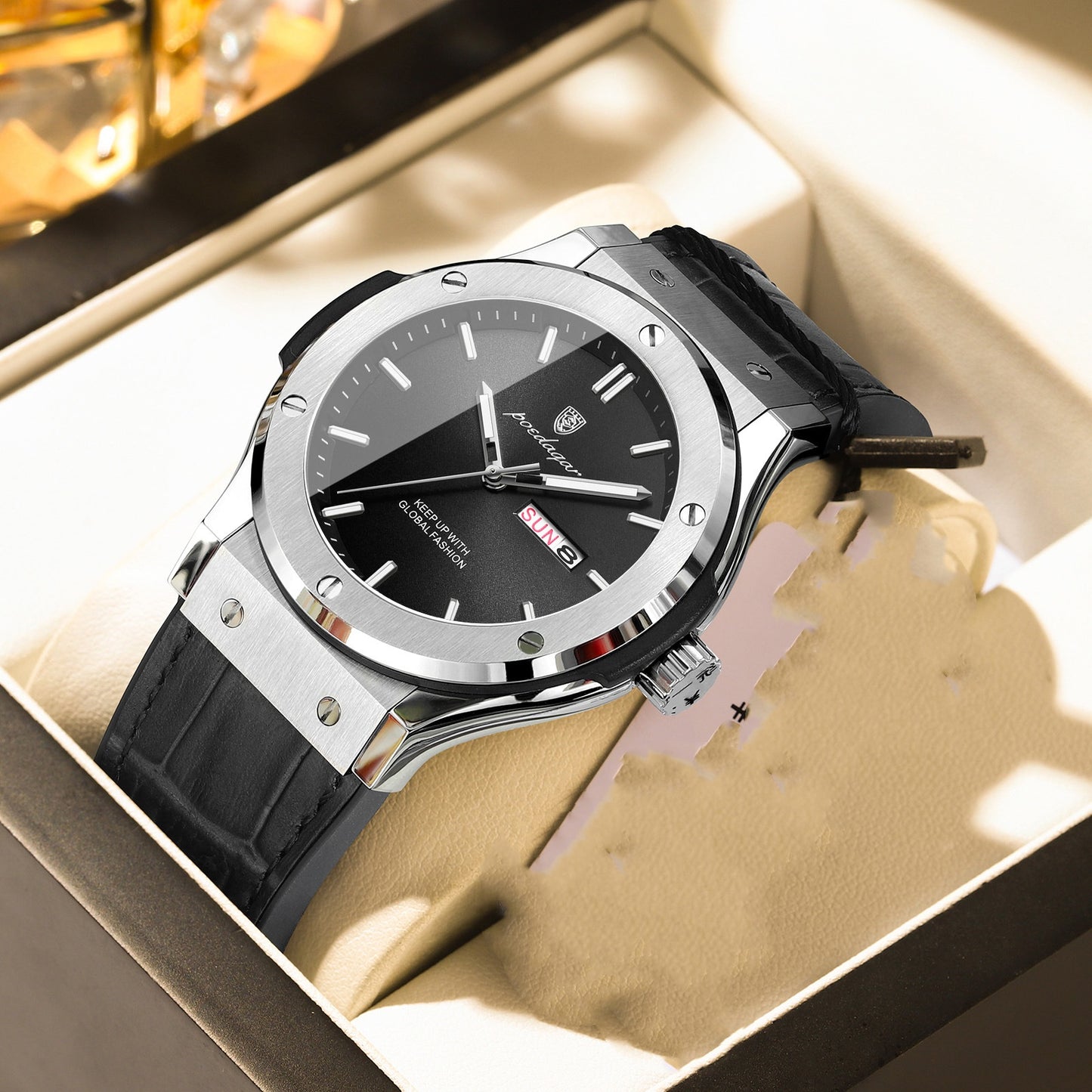 Swiss brand men's watch waterproof night light luxury new quartz watch