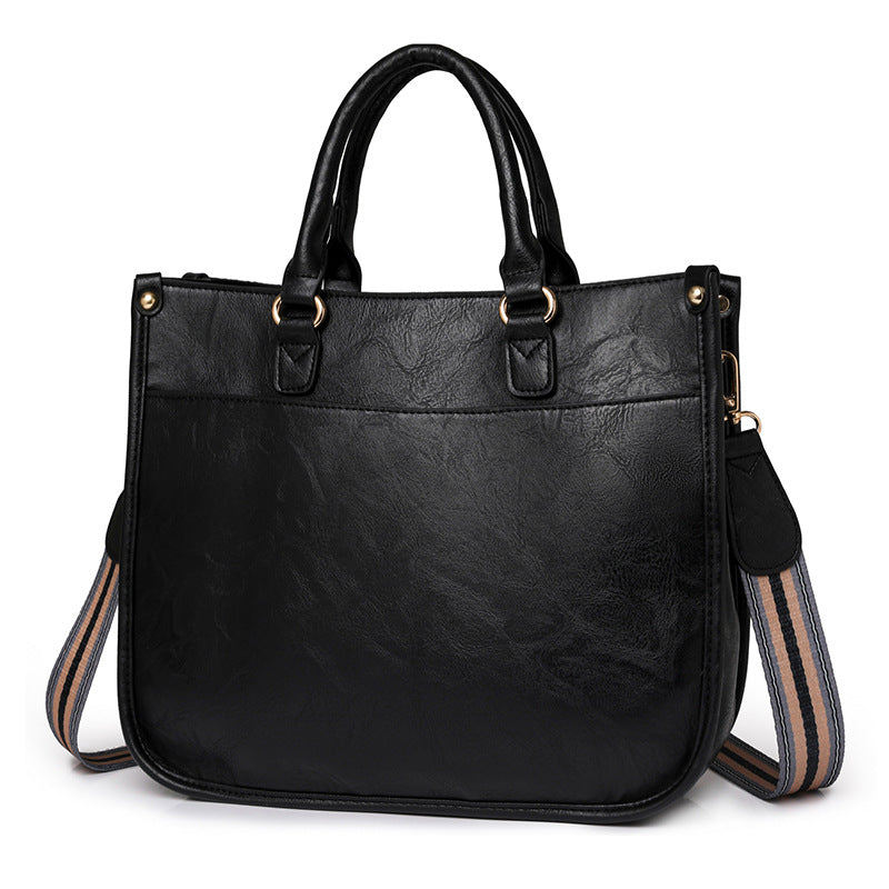 2024 new casual retro handbag women's briefcase foreign trade single shoulder crossbody bag